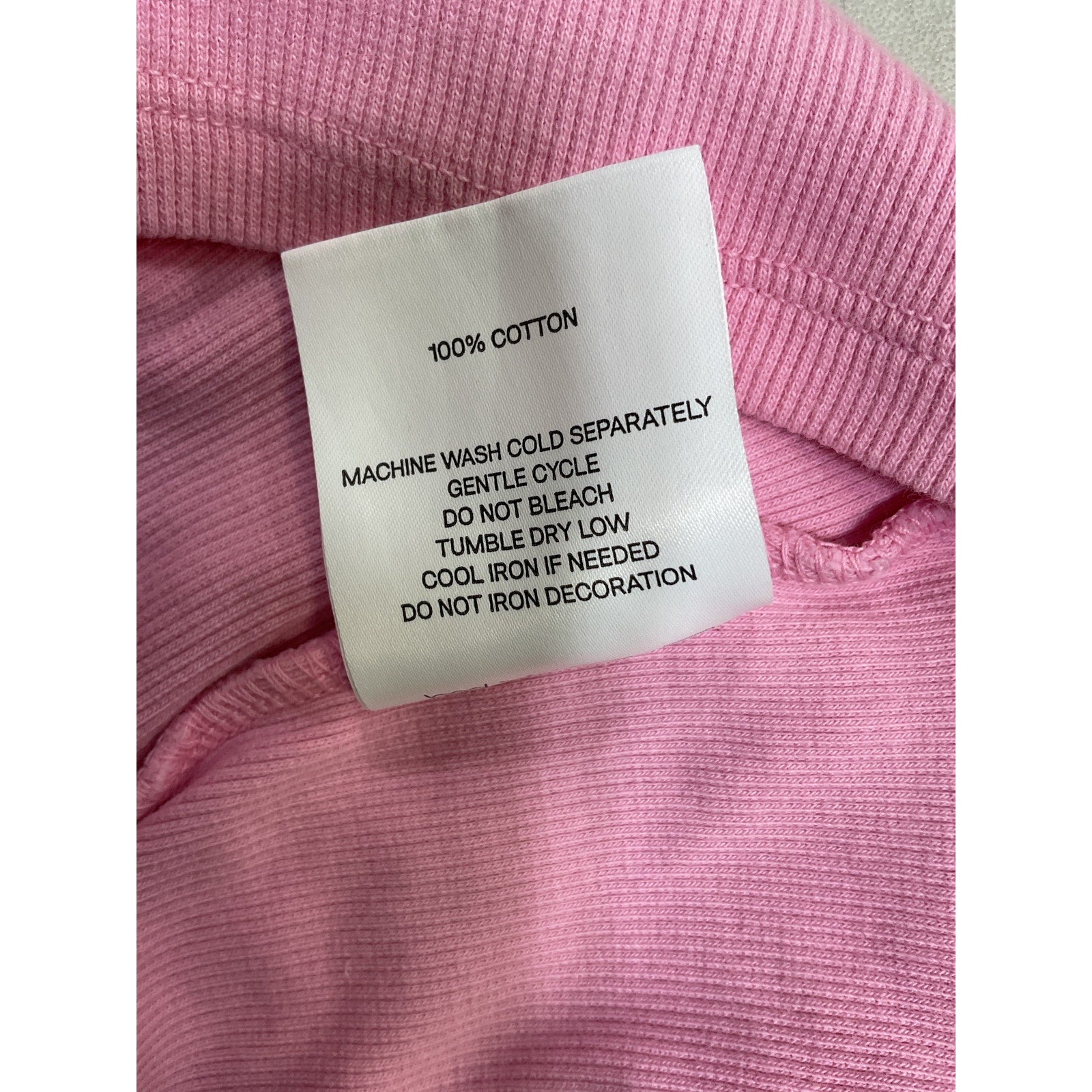 Madhappy Classics Pink Cotton Ribbed Tank Top Size S