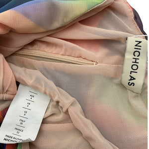Nicholas Ruched Multicolor Alanna Top Size 0