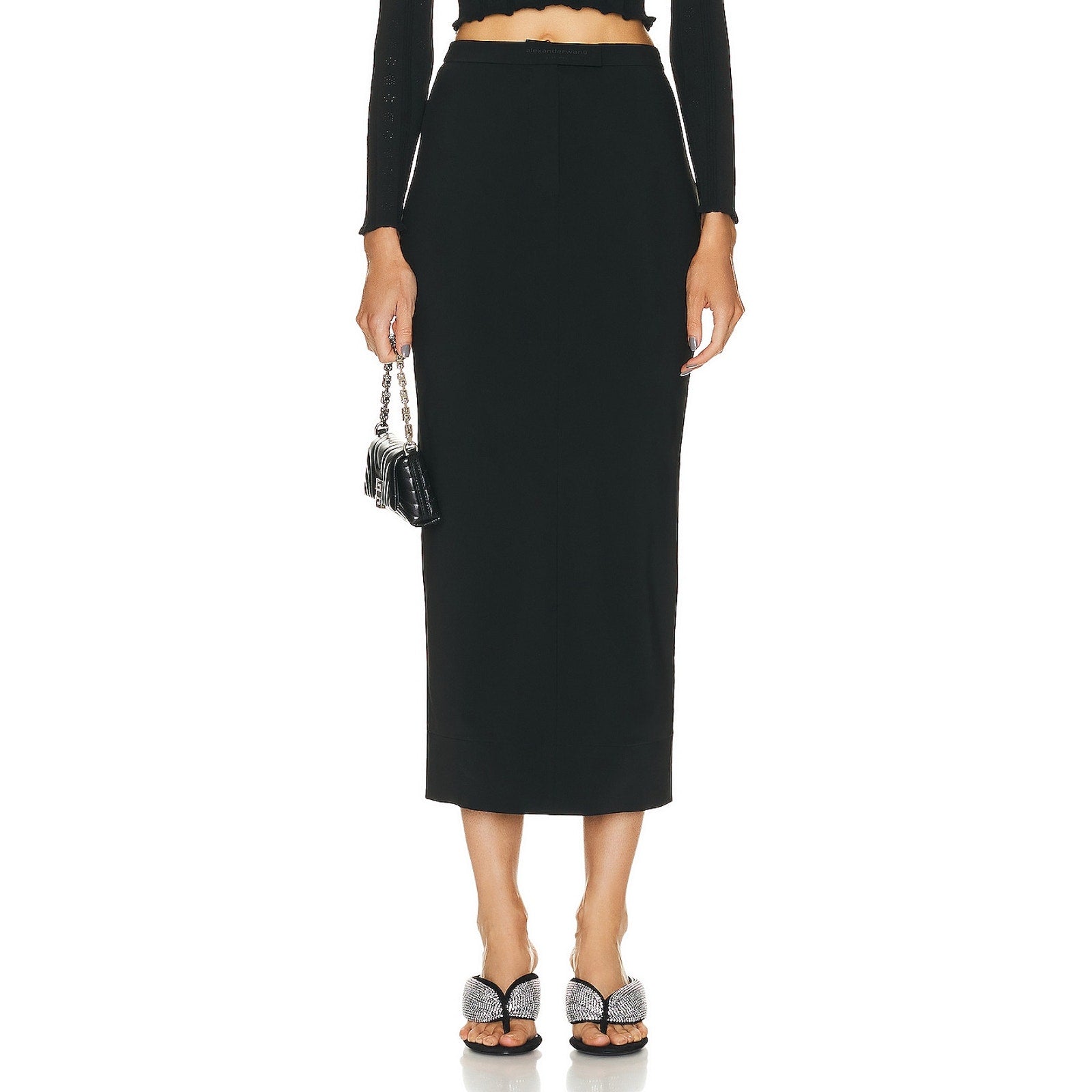 Alexander Wang Black High Waisted Skirt Size 6 - NWT