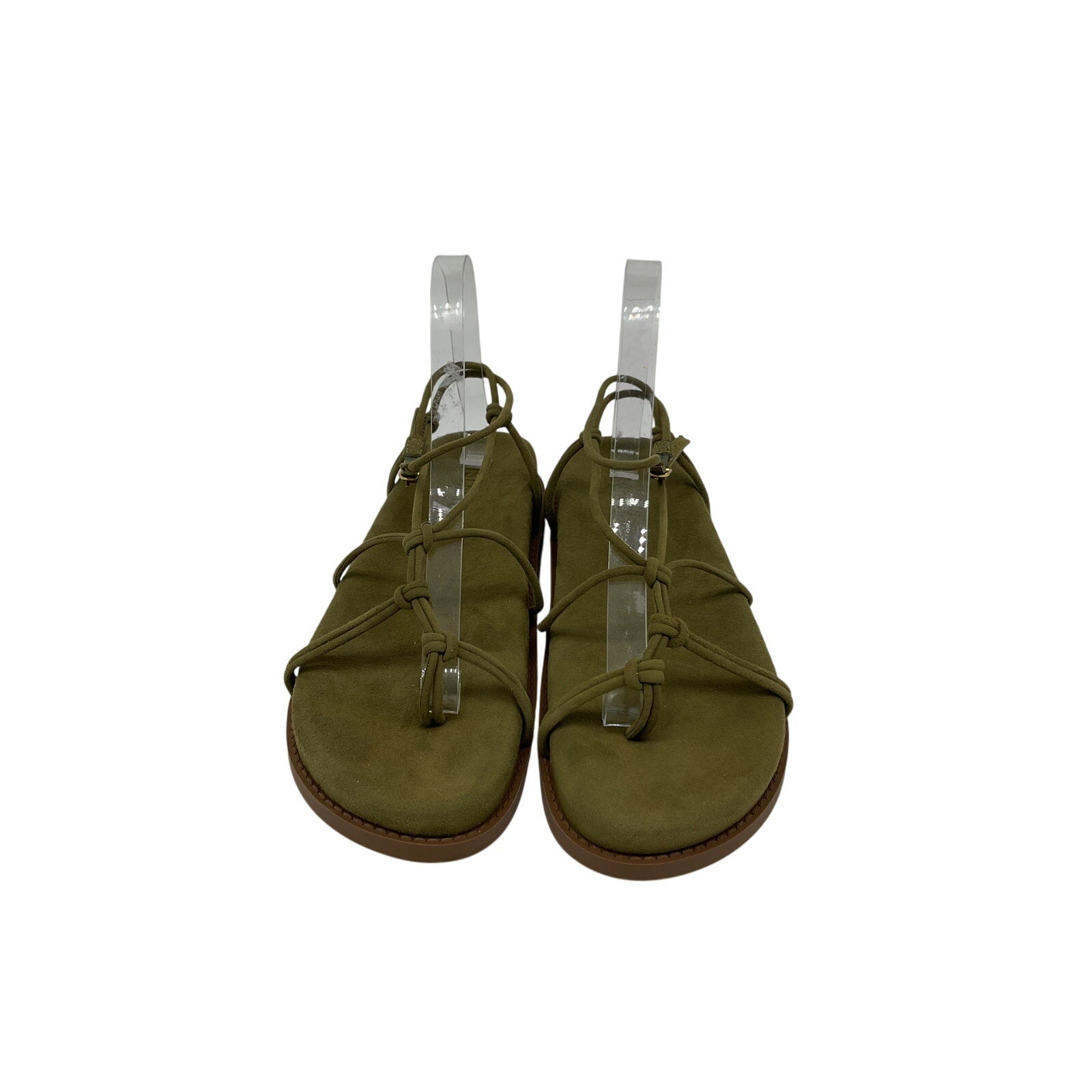 Schutz 'Calabria' Green Rubber Mid Sandal Size 8