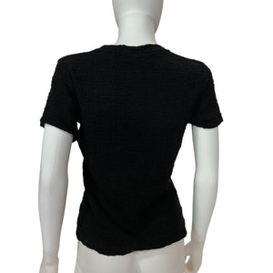 Vince Textured Black Popcorn Tee Size S / P