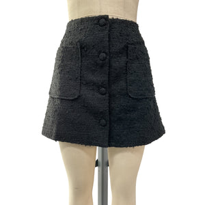 Dôen 'Elina' Black Acrylic Skirt Size 14 NWT