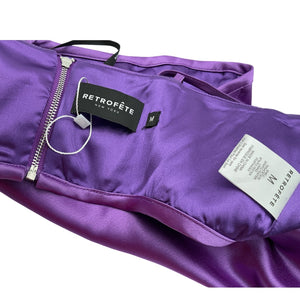 Retrofête Satin Purple Celia Corset Top Size M