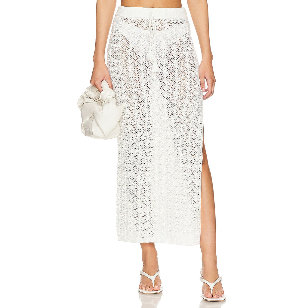 Lspace 'Sweet' White Acrylic Talk Skirt Size XS NWT