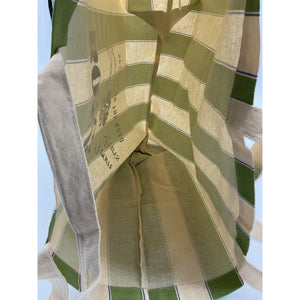 Sézane Bonjour Green Tote Bag