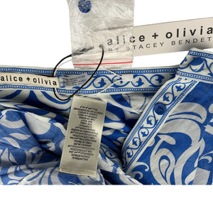 Neiman Marcus Printed Blue April Blouse Size XS