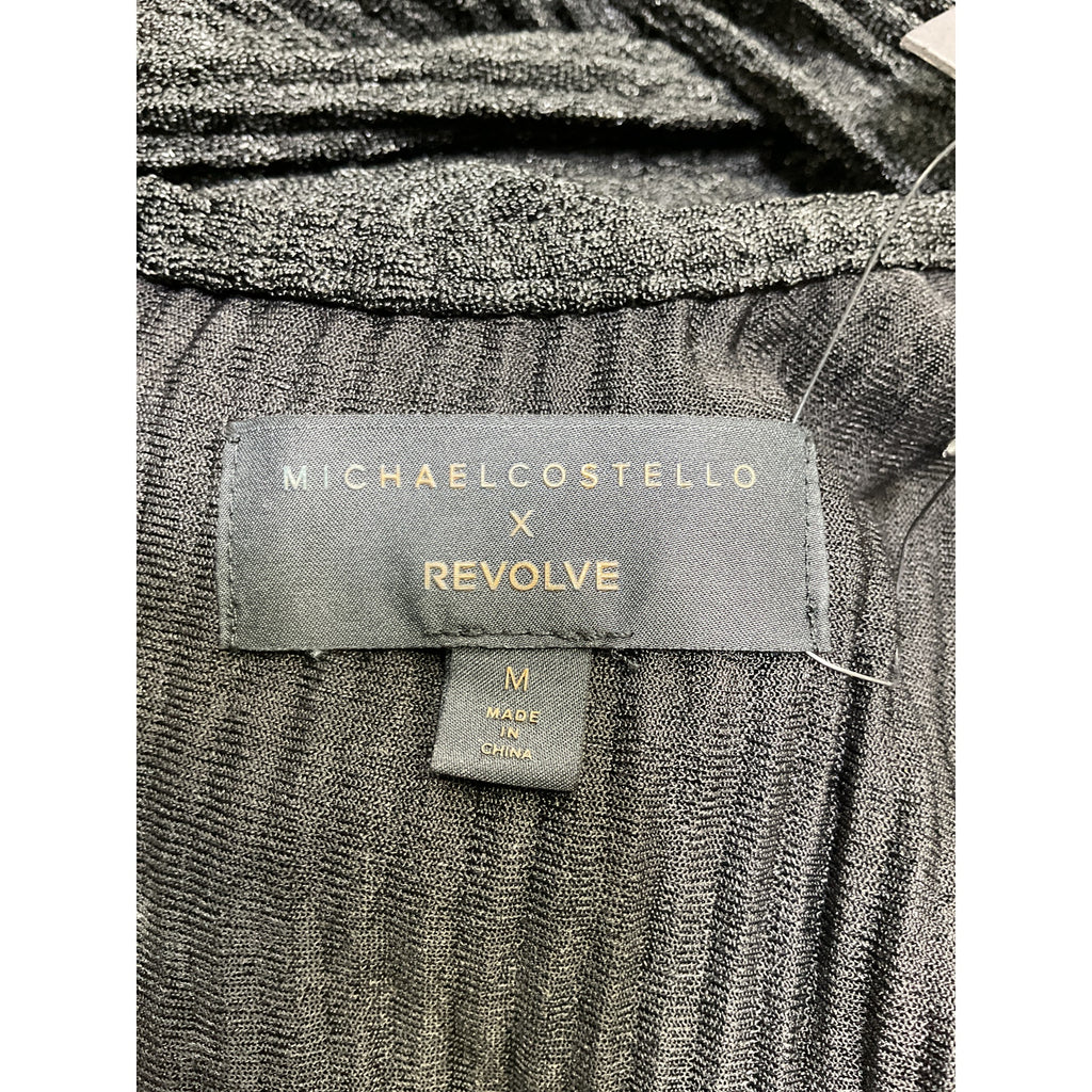 Michael Costello X Revolve 'Cygnus' Black Polyester Gown Size M