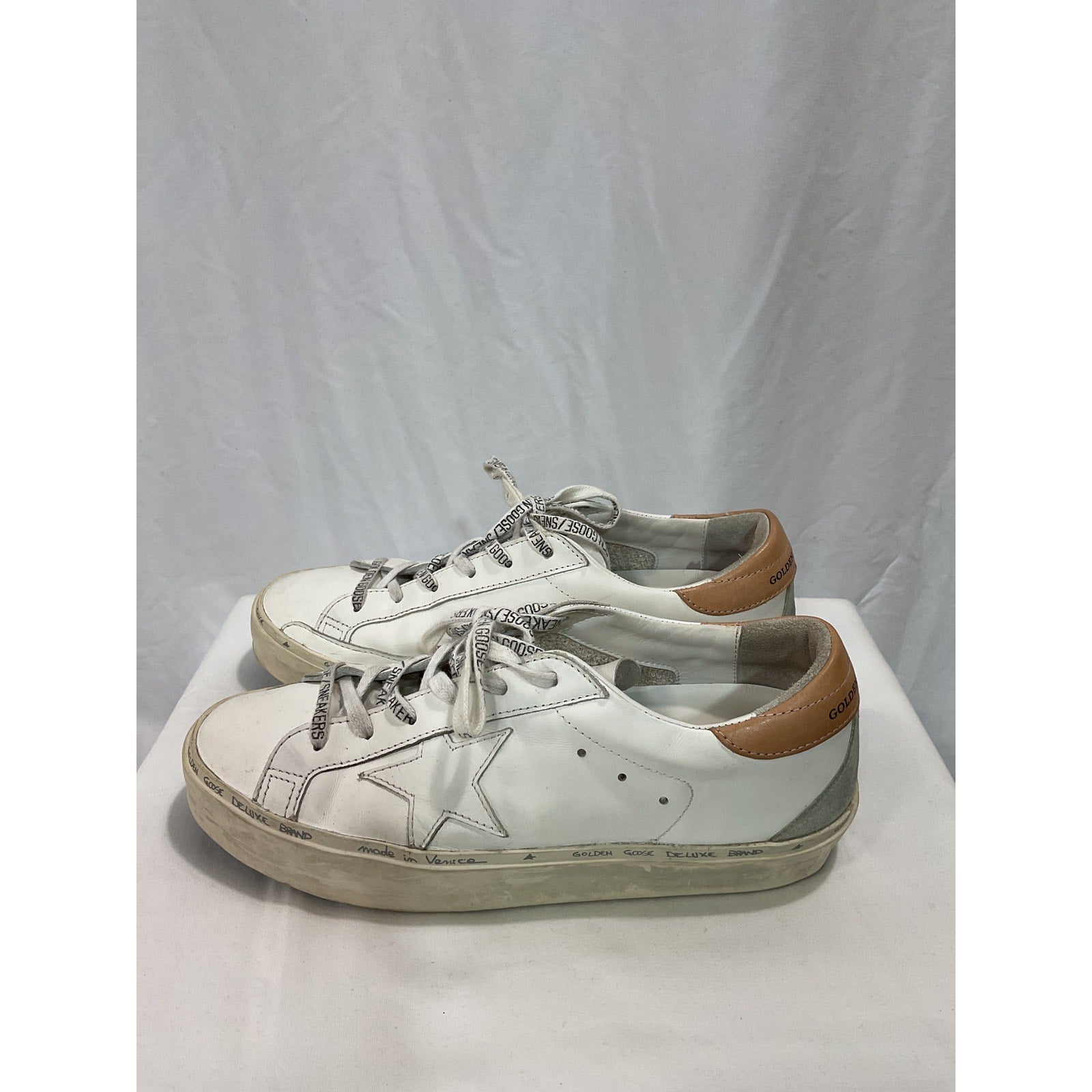 Golden Goose 'Hi Star' White Leather Sneaker Size 10