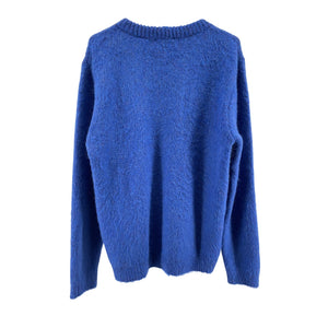Lemaire Brushed Electric Blue Crewneck Sweater Size M