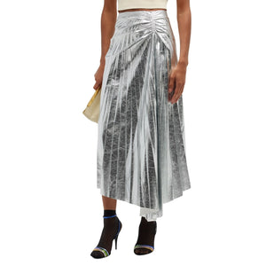 A.L.C. 'Tori' Silver Polyester Skirt Size 2 - NWT