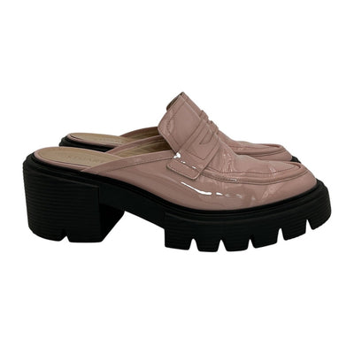 Stuart Weitzman Patent Pink Soho Mule Size 8.5