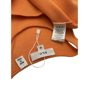 A.L.C. Ribbed Orange Marc Dress Size XS