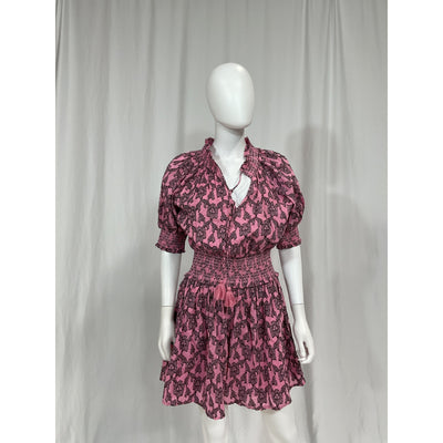 Roller Rabbit 'Pau' Pink Cotton Fiorella Dress Size M