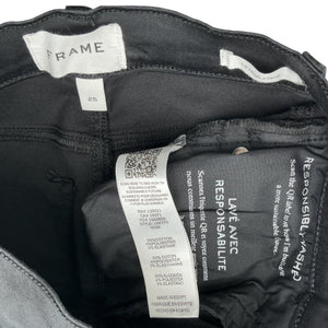 Frame Sleek Black Le High Flare Denim Jeans Size 25