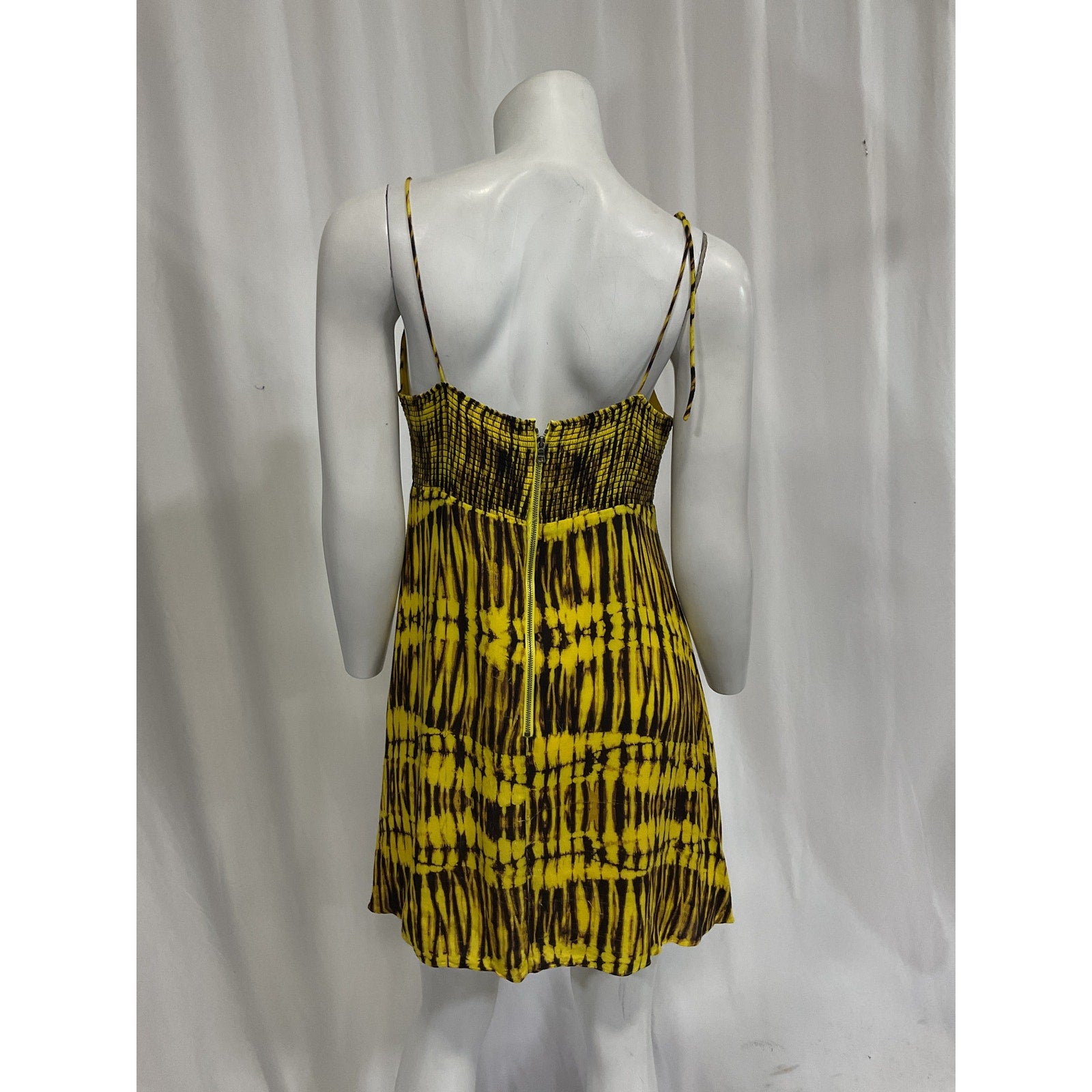 Alice + Olivia 'Raquel' Yellow Mini Dress Size 10