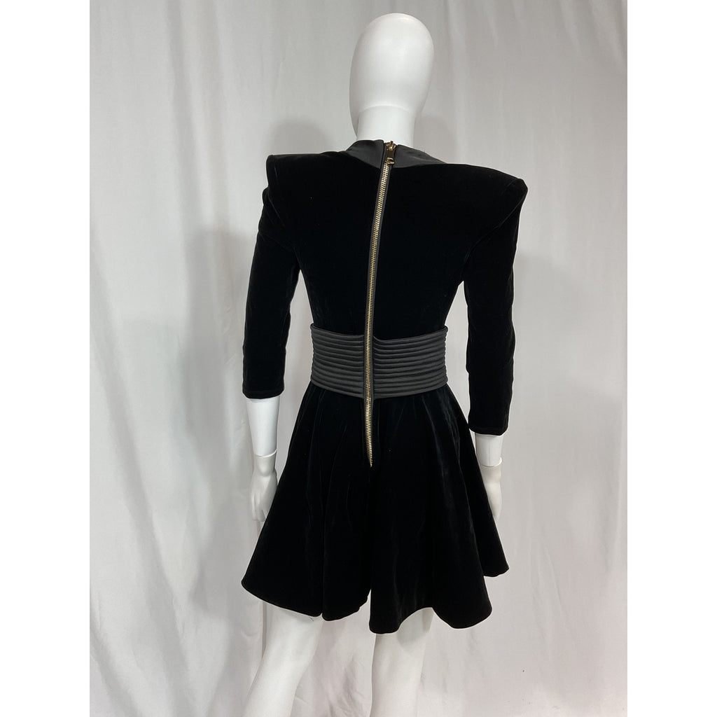 Zhivago Join The Club Black Satin Mini Dress Size 4