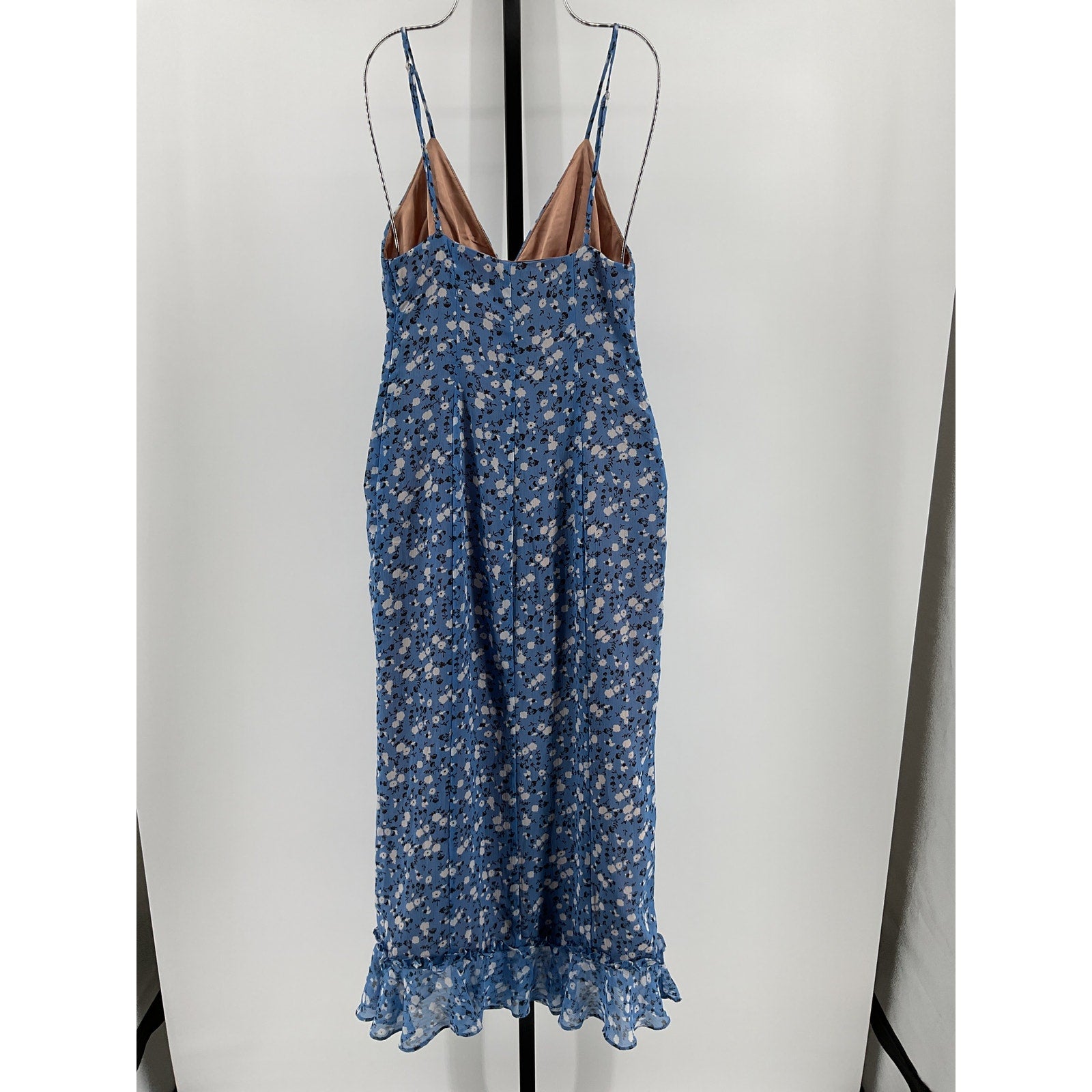 Majorelle 'Quincy' Blue Polyester Midi Dress Size XS