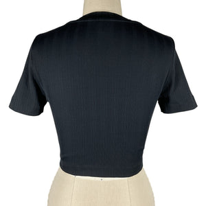 Loewe Cropped Black Anagram T-Shirt Size M