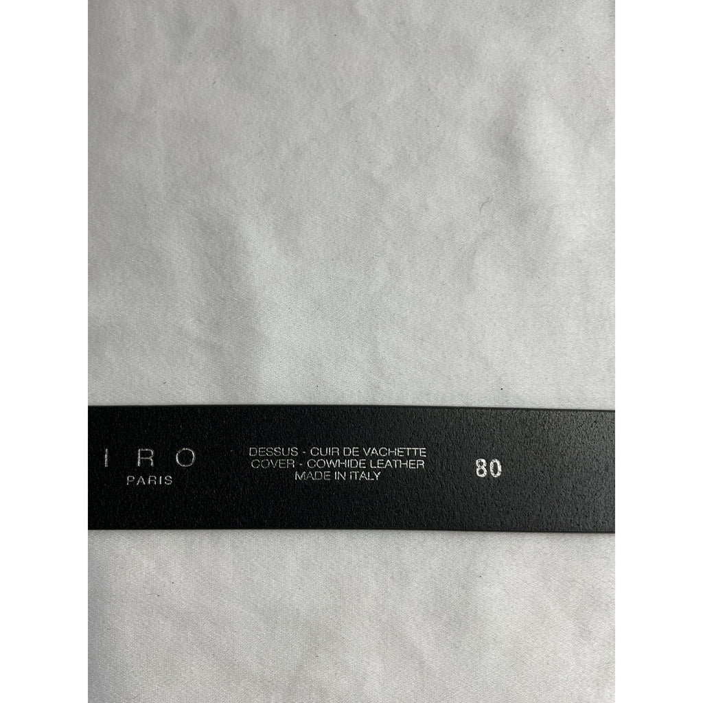 Iro 'Andily' Black Leather Belt Size 80