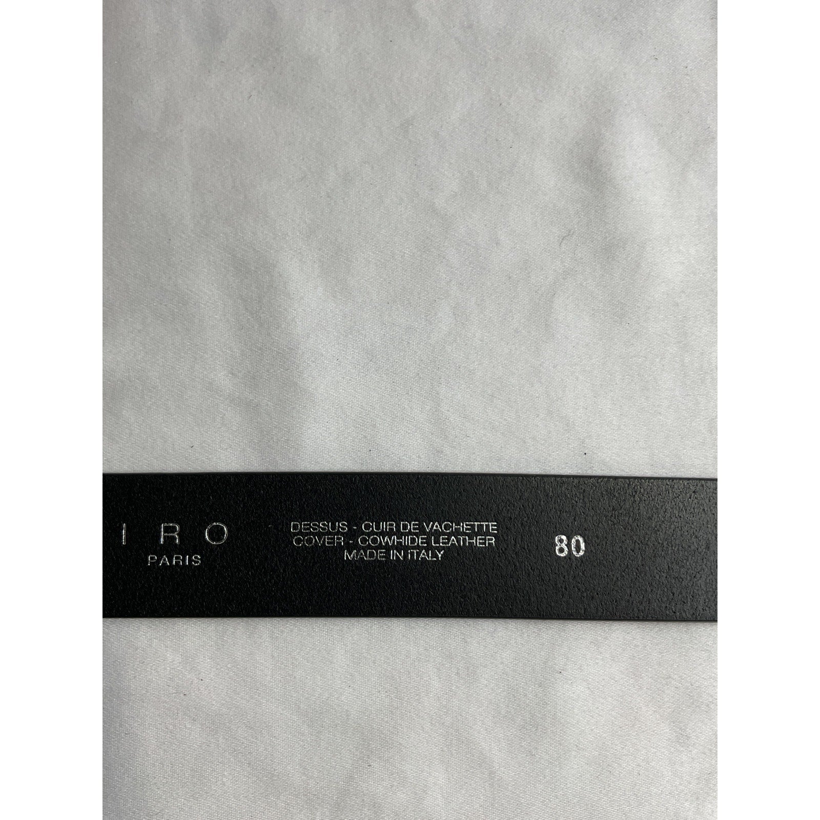Iro 'Andily' Black Leather Belt Size 80