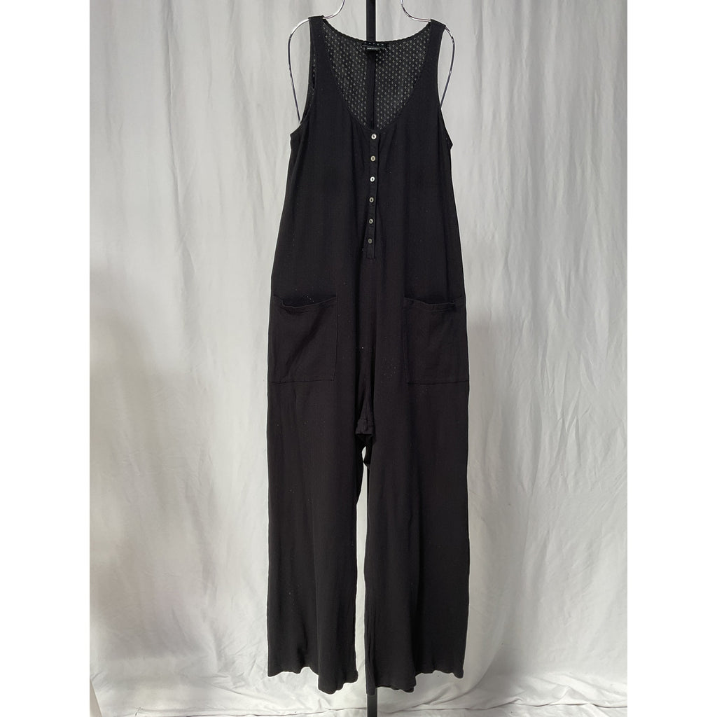 Hatch The 24/7 Black Cotton Feeding Jumpsuit Size 1