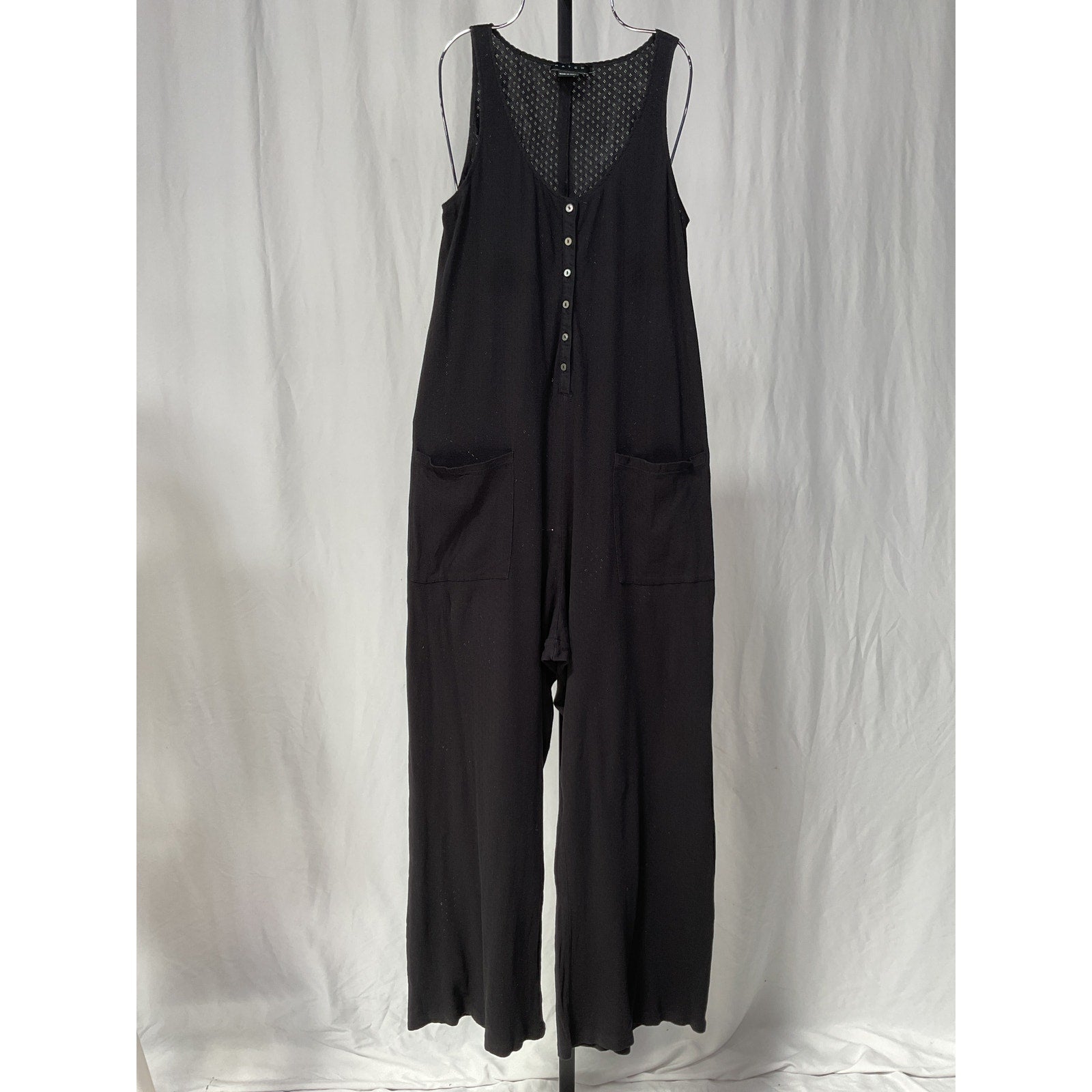 Hatch The 24/7 Black Cotton Feeding Jumpsuit Size 1