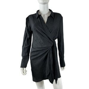 L Space Textured Black Daydream Tunic Size M