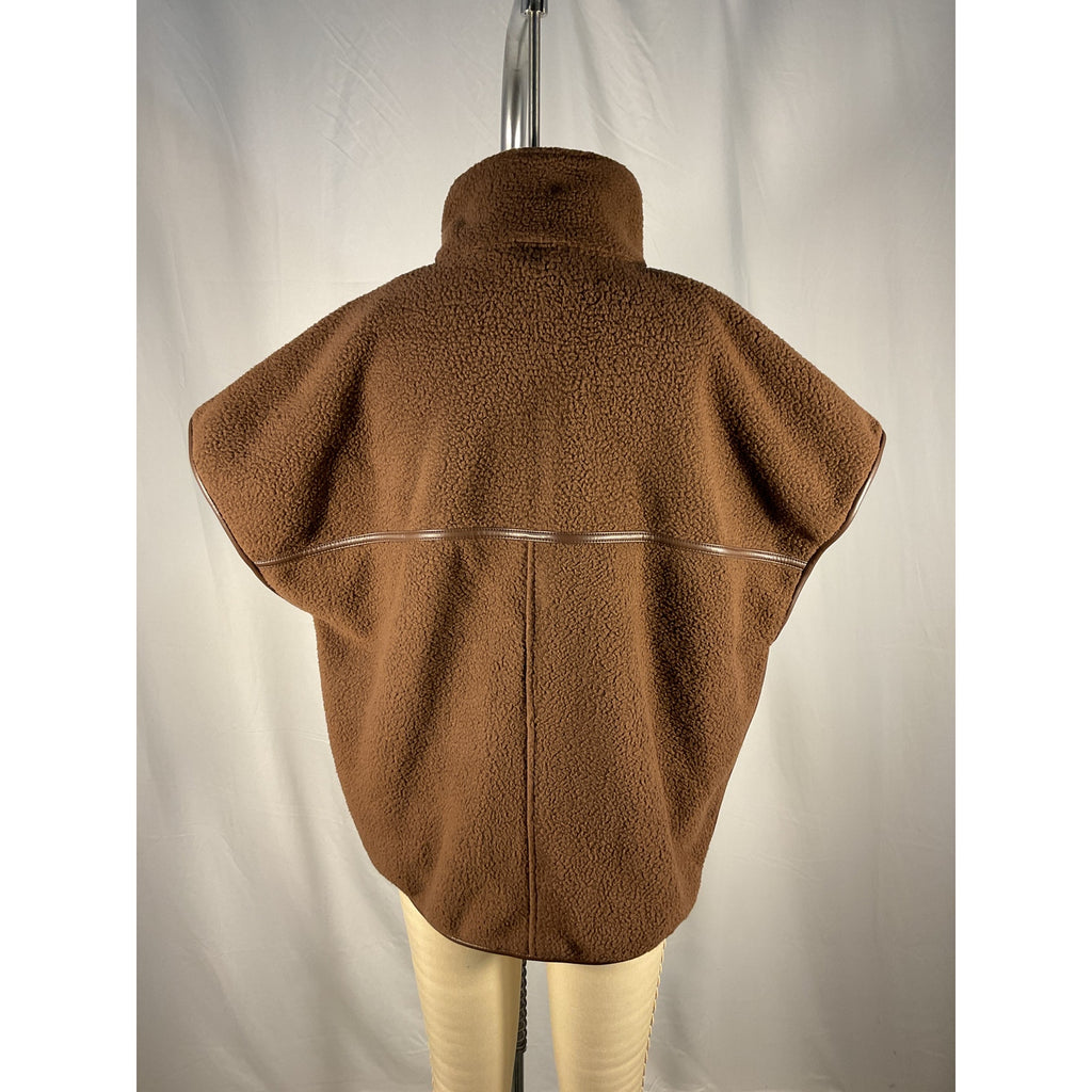 Lamarque 'Eudora' Brown Fleece Vest Size XS