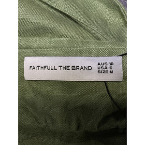 Faithfull The Brand 'Chianti' Green Top Size M