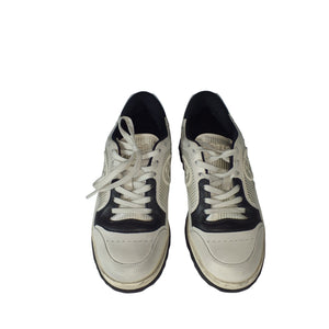 Gucci Classic Off White And Black Leather Mac80 Sneakers Size 7