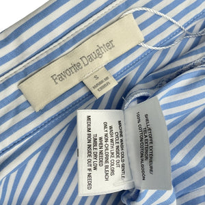 Favorite Daughter Striped Blue Ex Boyfriend Shirt Size S