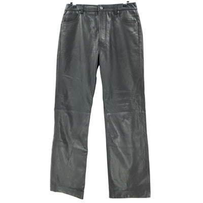 Reformation Sleek Black Cynthia Leather Pants Size 8