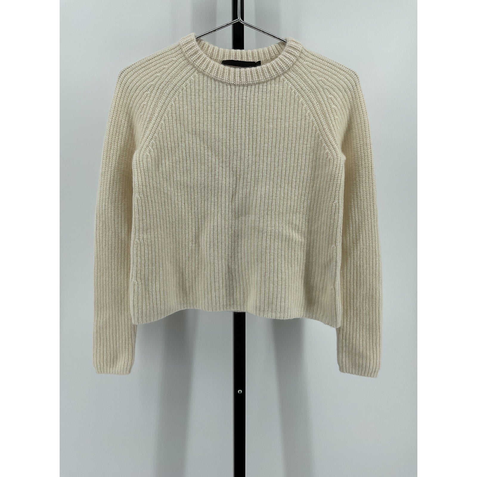 Jenni Kayne 'Fisherman' Ivory Cashmere Sweater Size XS