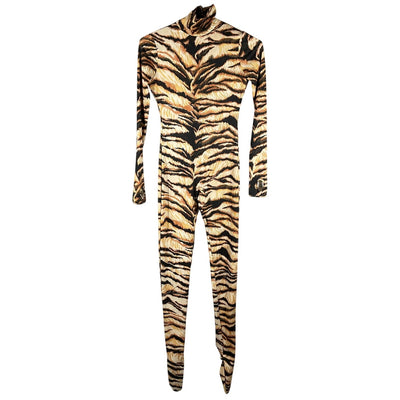 Roberto Cavalli Printed Orange Turtleneck Catsuit Size 38 IT / US 2