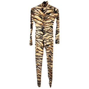 Roberto Cavalli Printed Orange Turtleneck Catsuit Size 38 IT / US 2