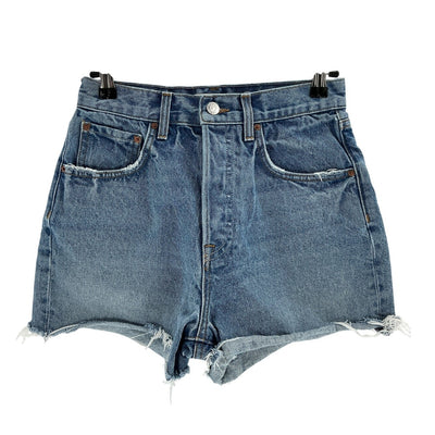 Grlfrnd High Rise Blue Jules Shorts Size 26
