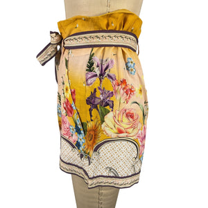 Agua Bendita Belted Floral Adisson Shorts Size M