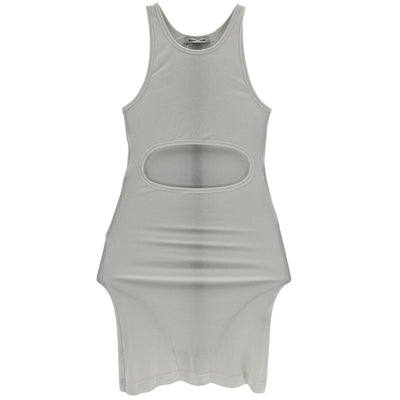 Sandy Liang Cutout White Riblet Minidress Size XXS