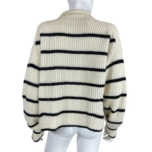 Eleven Six Striped Beige Tatum Sweater Size XS / S