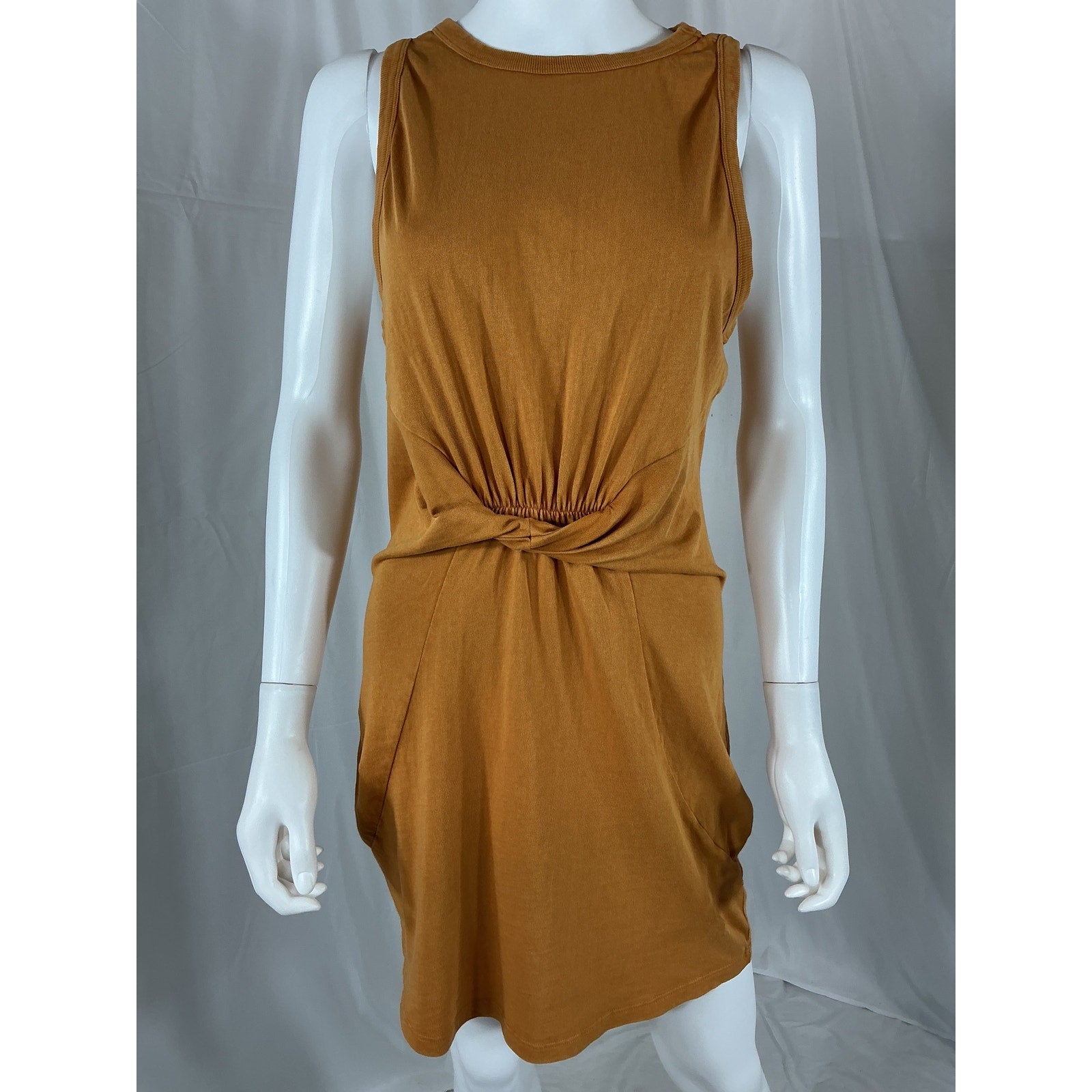 L*Space 'Seaview' Gold Cotton Mini Dress Size M