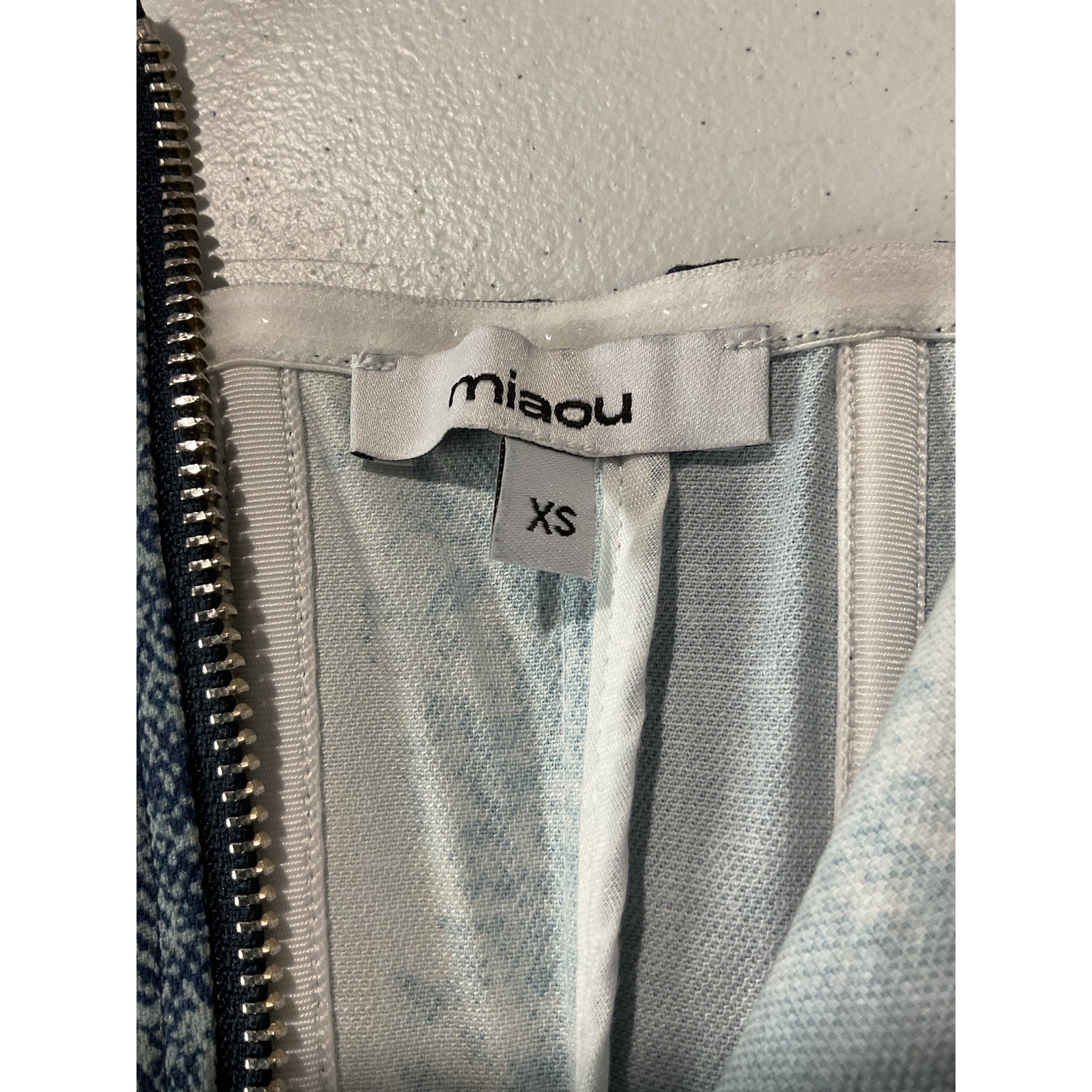 Miaou 'Riley' Blue Cotton Corset Size XS