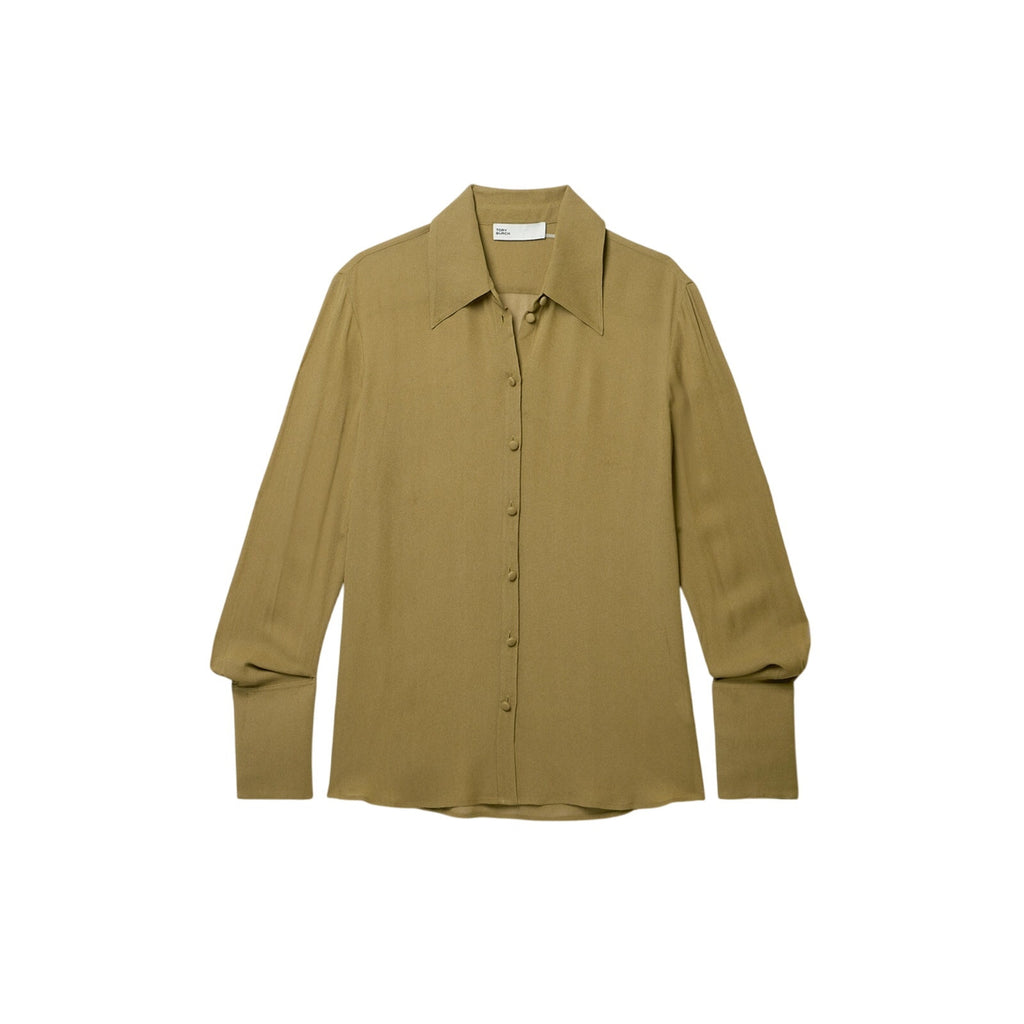 Tory Burch Georgette Green Viscose Shirt Size 10