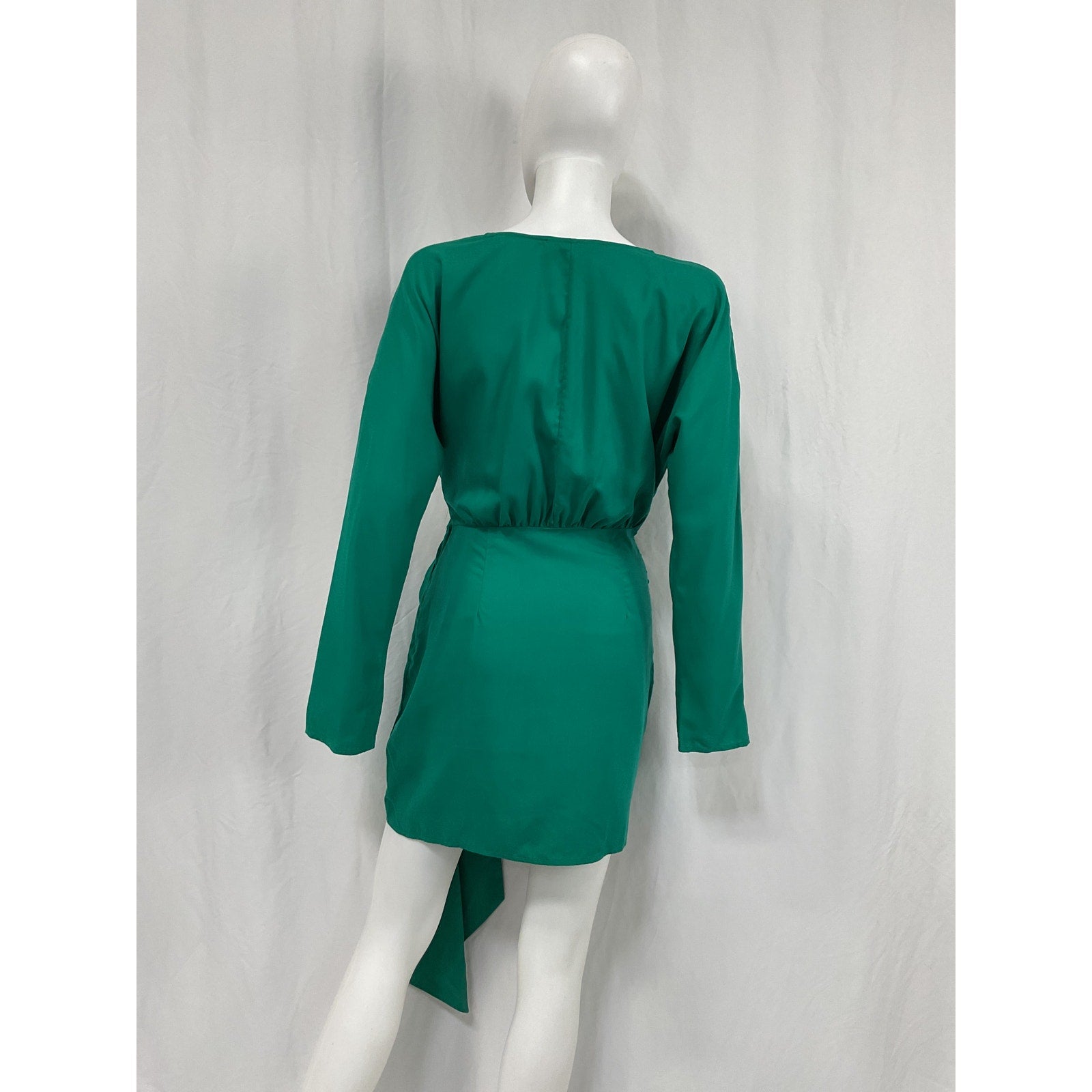 L'Academie 'The Lorriana' Green Tencel Mini Dress Size S