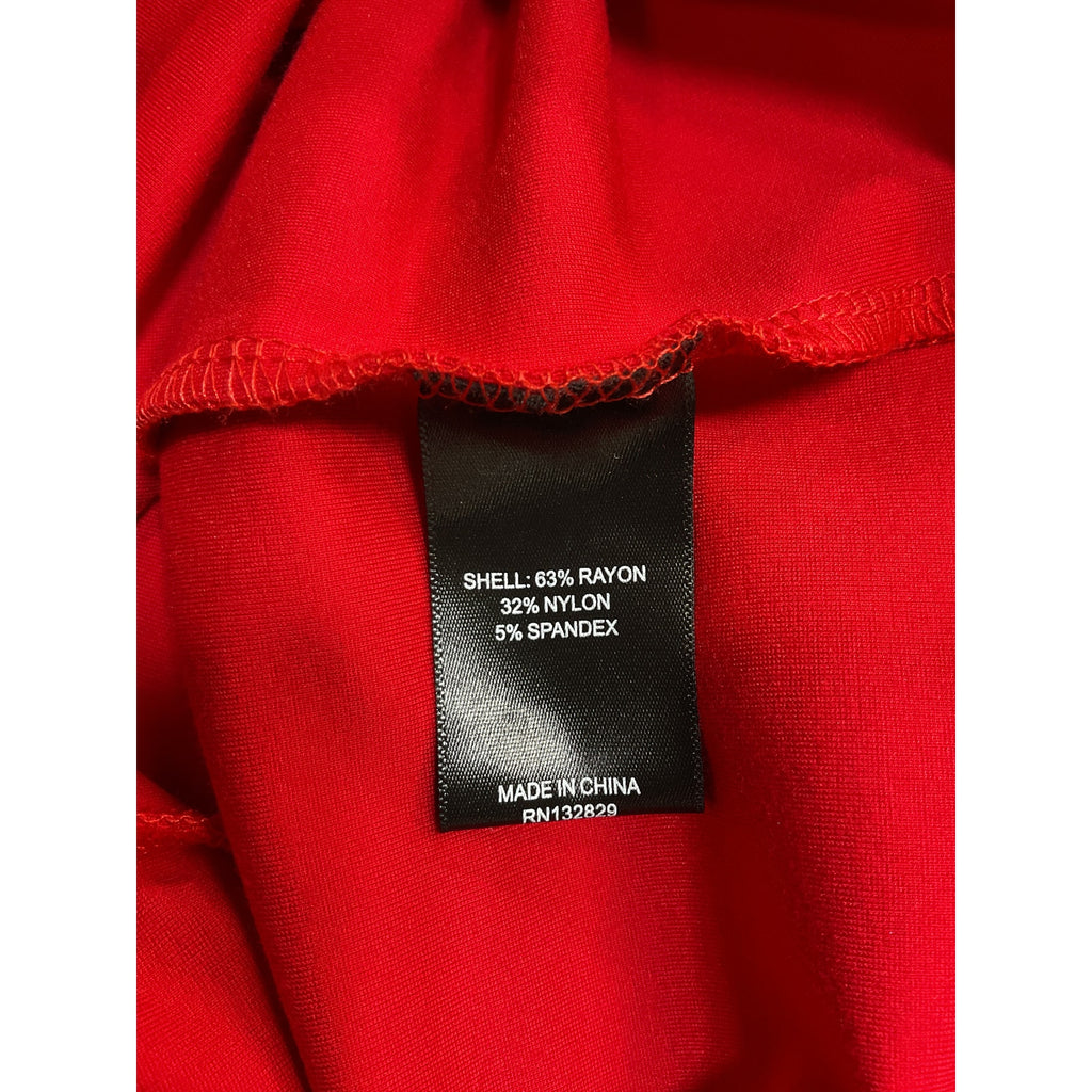 Michael Costello 'Mr. Gibson' Red Viscose Mini Dress Size S