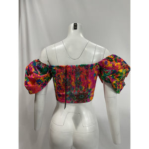 Elliatt 'Rae' Pink Cotton Blend Off Shoulder Puff Sleeve Top Size XS - NWT