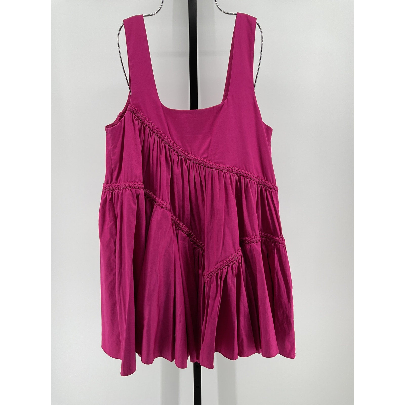 Aje 'Casabianca' Pink Cotton Braided Mini Dress Size 10