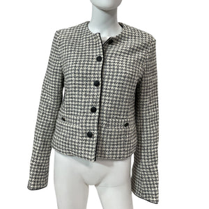 Rag & Bone Cotton Black White Carmen Jacket Size 8 NWT