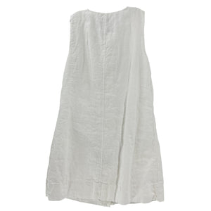 J.Crew Linen Button Front White Shift Dress Size S
