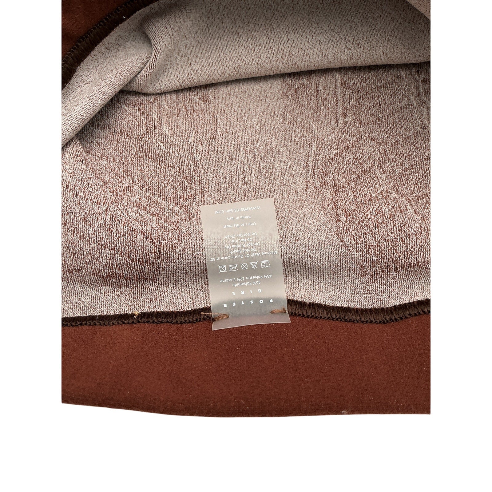 Poster Girl 'Raven' Brown Polyamide Short Size OS