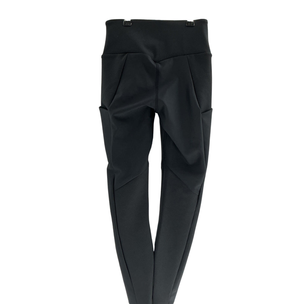 Alo Yoga Ribbed 'Airlift' Black High-Waist 7/8 Enchanted Legging Size XS